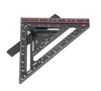 Generic Carré de Charpentier en Plastique à Cadre Pliant Polyvalent, échelles Claires, Règle Triangulaire à Angle Droit pour la Disposition des Meubles, Conception Légère