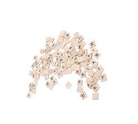 Generic Carreaux de Lettres en Bois 1 ", 100 Pièces, Pendentifs Artisanaux, Carreaux Transparents pour Cadeaux et Orthographe, Bois Composite Couleur pour Arts et Parents