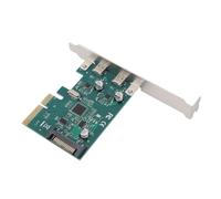 Generic Carte Adaptateur PCIe Type C, 10Gbps, Carte D'extension Double Port Haute Vitesse pour Protection de Sortie de Puissance PC