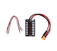 Generic Carte de Charge LiPo avec Plaque de Connexion Parallèle pour Une Charge Rapide de 8 Batteries à la Fois, Adaptée pour IMAX B6 B6AC, Matériau ABS Durable, Comprend des Câbles 2s et 3s