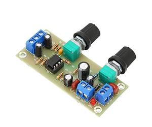 Generic Carte de Préampli de Caisson de Basses, Filtre Passe-bas à Alimentation Unique avec Indicateurs LED, Bornes en Laiton et Base IC pour Système Audio DC10 24 V