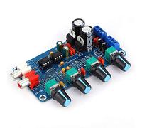 Generic Carte de Préamplificateur de tonalité NE5532, Préampli Double Canal de qualité Professionnelle pour Systèmes Audio HiFi avec Boutons de Réglage à 4 Canaux, PCB 4,41x2,68x0,91 Pouces