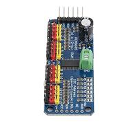 Generic Carte de Servomoteur PWM de Haute qualité pour 16 Servomoteurs, Capable de Gérer des Sorties 5 V, Parfaite pour Les Amateurs de Robotique, Matériau de Carte de Circuit imprimé