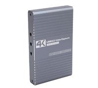 Generic Carte de Vidéo Plug and Play 4K 60 Hz 1080P USB 3.0 avec Ports 3,5 Mm pour Numériques et Webcams