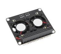 Generic Carte D'extension RasPi 4B 3B + 3B 3A + GPIO, Fonctionnement Sûr à Faible Courant, Double Ventilateurs de Refroidissement