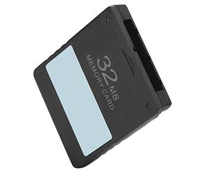 Generic Carte Mémoire de Haute qualité 8M/16M/32M/64M pour Console, économiseur de Données de Jeu FMCB Durable, Conception Plug-and-Play Pratique, Noir, 1x Carte Mémoire (32M FMCB)