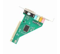 Generic Carte Son PCI Canal 4.1 pour Ordinateur de Bureau, Interne avec Rapport Signal/Bruit de 120 DB pour Les Amateurs de Jeux Multimédia