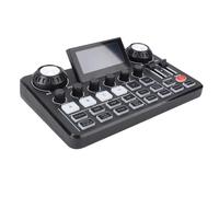 Generic Carte son professionnelle en direct avec écran LED réglable lumières RVB changeur de voix pour streaming, podcast, jeu, matériau ABS