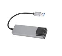 Generic Carte Son USB 7.1 Haute Résolution avec Prise en Charge SPDIF Numérique pour Une Utilisation Multimédia sur Ordinateur Portable et PC, Finition Argentée