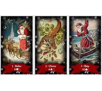 Generic Cartes de Noël Lenormand Oracle Deck Vintage Christmas Madame Lenormand Divination Cards