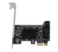 Generic Cartes PCIe Carte D'extension Avancée de Vitesse de Transfert de 6 Gbit/s avec 4 Interfaces pour Disques 6G, 3G, 1,5G Compatibles avec Les Systèmes /