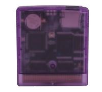 Generic Cartouche Vidéo de Jeu, Carte Mémoire 8 Go, Carte de Gravure Multi-jeux pour Gameboy Color Advance SP avec Transfert de Fichiers USB et Personnalisation des Boutons (Violet translucide)