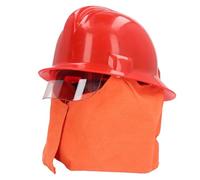Generic Casque de sécurité Résistant aux Chocs avec épaulière Ignifuge pour Sauvetage d'urgence des Pompiers, Construction ABS Durable, 1 unité