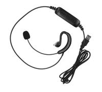 Generic Casque D'écoute USB avec Crochet D'oreille, Casque D'écoute Confortable pour Ordinateur Portable pour Skype/QQ/MSN, Plug and Play, Haute Performance, pour Joueurs, 1 Pièce