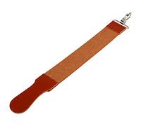 Generic Ceinture de Rasoir en Cuir Véritable, Sangle D'affûtage pour L'affûtage Final des Rasoirs et Couteaux Droits avec Double Face pour la Maison Professionnelle