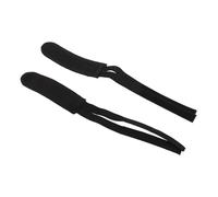 Generic Ceinture de Sangle à Clip d'orteil pour Pédale de Vélo à Pignon Fixe, Adhésif Durable, Accessoires de Cyclisme pour Vélo de Route, Matériau en Toile, 1 Paire (Black)