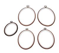 Generic Cerceaux de Broderie Durables, Cercle Ovale, Anneau de Point de Croix pour les Besoins de Couture et D'artisanat, Outils D'accessoires de Bricolage pour Cadre à Clamp/Holder Universel,