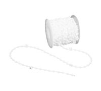 Generic Chaîne Perlée Aveugle, Cordon perlé Aveugle, Ajustement Professionnel, Chaîne de Liaison Inférieure, Ombre Romaine pour la Décoration Rideau Vertical (10M(10CM))