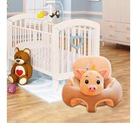 Generic Chaise Assise pour bébé, Siège de Soutien pour bébé Rempli de Coton PP pour les Tout-petits pour la Maison (cochon)