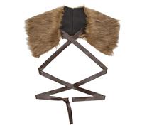 Generic Châle Médiéval Cape Homme Accessoire Costume Épaule Col Fausse Réglable Confortable Adapté pour Carnaval Halloween Rencontre Festive, Brun