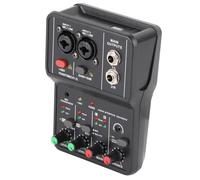 Generic Changeur de Voix, Accessoires de Jeu Carte Son en Direct avec USB 48V Phantom Power Compact Sound Mixing Console 2 Channels Mixer Audio pour la Musique Enregistrement à la Maison Karaoke