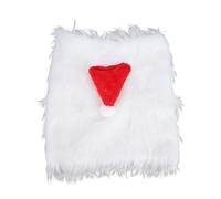 Generic Chapeau de Noël Réglable pour Animaux de Compagnie, Costume de Chien, Accessoire Festif Moelleux pour Toutes Les Tailles de Chiens, Fêtes de Noël, Vacances, Rouge (L)