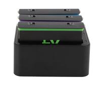 Generic Chargeur de Batterie à 3 Canaux à Charge Rapide pour Caméra d'action X4 avec Fonctions de sécurité et Entrée USB C