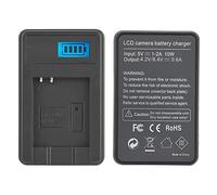 Generic Chargeur de Batterie à Fente Unique avec écran LCD NB-6L, pour SX710 SX610 SX520 SX700 SX600 D30 SX500