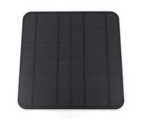 Generic Chargeur de Panneau Solaire 12 W avec Panneau Solaire Monocristallin Haute efficacité pour Projecteur Essentiel XL, Caméra Mangeoire à Oiseaux, Support Réglable à 360° pour une Utilisation