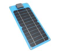 Generic Chargeur de Panneau Solaire USB 5 V 6 W, Protection Intelligente contre les Surintensités, Mini Chargeur de Panneau Solaire 6 W pour le Camping pour la Randonnée (GKM320 145BL Bleu)