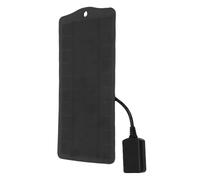 Generic Chargeur de Panneau Solaire USB Portable 5W, Chargeur de Téléphone Solaire Monocristallin pour les Aventures en Plein Air (BLACK)
