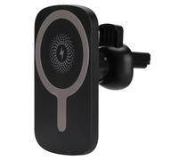 Generic Chargeur sans Fil à Aspiration Magnétique, Support ABS Durable avec Support pour Téléphone iOS 12 13, commodité Plug and Play (Black)