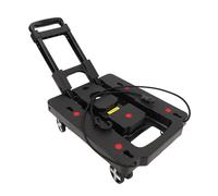Generic Chariot Plat Pliable, Chariot Utilitaire Robuste et Portable pour Le Shopping, Les Voyages, Roues Pivotantes Légères pour Un Usage Quotidien et Les Voyages