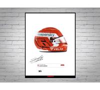 Generic Charles Leclerc Affiche signée Casque 2022 A4
