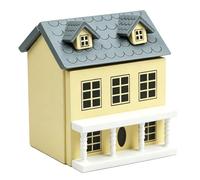 Generic Charmant Cottage Miniature pour Maison de Poupée, Petite Maison à L'échelle 1:12 pour Collectionneurs, fabriqué à Partir de Bois de Bouleau, 7,1x6,5x5,2 Cm (Yellow)