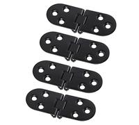 Generic Charnière à Rabat en Alliage de Zinc Noir pour Quincaillerie D'armoire, Charnière à Rabat de Porte Durable et Exquise pour Dessus de Table Pliants, 4 Pièces pour à de Table