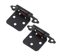 Generic Charnière D'armoire à Fermeture Automatique pour Cuisine de Salle de Bain RV, Charnières en Acier Superposées de 1/2 Po, Empêche Toute Ouverture Inattendue, durabilité Longue Durée (BLACK)