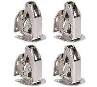 Generic Charnières D'armoire en Forme de Pont, Ensemble de 4 Durables pour Meubles de Placard de Cuisine, Acier laminé à Froid plaqué 10.5x4.5x2.5cm