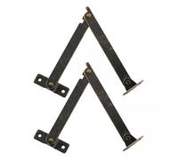 Generic Charnières de Support de Couvercle En Métal Bronze Antique, 2x2 Pièces, pour Boîtes En Bois, Couvercle Pliant, Charnière de Levage pour Boîtes à Bijou