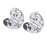 Generic Charnières en Cuivre à 180 Degrés Solides et Flexibles pour Table Pliante - 2 Charnières en Cuivre argenté pour Table de Machine à Coudre