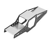 Generic Châssis Antichoc Durable de Cage de Corps de Cadre de Voiture de RC D'alliage D'aluminium pour SCX24, Installation Facile, pour des Modèles de Voiture de 1/24 RC (Silver)