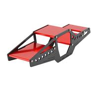 Generic Châssis Antichoc Durable de Cage de Corps de Cadre de Voiture de RC D'alliage D'aluminium pour SCX24, Installation Facile, pour des Modèles de Voiture de 1/24 RC (Rouge)