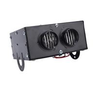 Generic Chauffage électrique Portable avec 2 Prises pour Tente de Camping, Bureau, Voiture, DC24 V 600 W, Acier Inoxydable et Feuille D'aluminium, Petit Chauffage électrique pour et Désembuage,