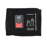 Generic Chauffe-Biberon alimenté par USB avec écran LCD, Température Réglable, Double Biberon pour le Lait Maternel, Sac Isotherme Portable sans Fil pour les Parents en Déplacement