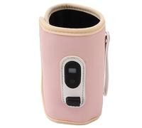 Generic Chauffe-biberon USB pour bébé avec Affichage Numérique, 5 Réglages de Température, Parfait pour les Voyages et les Nouveaux Parents, fabriqué en Matériau Sûr 14 X 8 Cm (PINK)