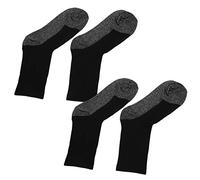 Generic Chaussettes Chauffantes à Compression Thermique en Fibre Aluminisée, pour Chauffe-Pieds Chaud en Hiver, Randonnée et Ski en Plein Air, 2 Paires (Court 11,4-19,6 Pouces)