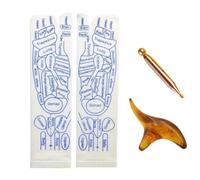 Generic Chaussettes de réflexologie d'acupression avec outil de massage pour soulager le stress corporel (homme)