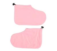 Generic Chaussons de Traitement Thermique en Cire, Doux et Lavables, pour Salon de beauté et Usage Domestique, 1 Paire de Matériaux Pelucheux