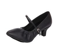 Generic Chaussures De Danse Latine pour Femmes Social Talons Hauts Chaussures De Salon Salle De Bal Semelle Souple Bout Fermé Latine Sandales pour Femme Latine Salsa Tango Valse Bachata Sandale