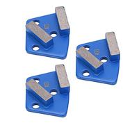 Generic Chaussures de Meulage en Diamant Trapézoïdal Bleu Durable, 3 Pièces, 2 Dents, Maille 120# pour les Applications de Meulage du Béton
